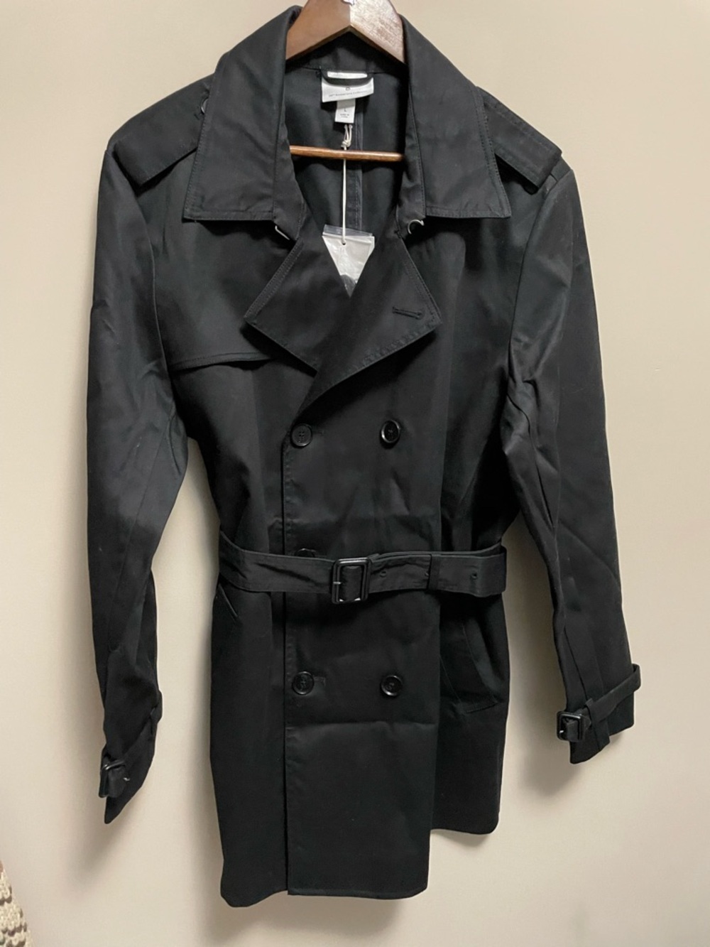 3.1 Phillip Lim Target Black Double-Breasted Belted Trench Women’s Large NWT